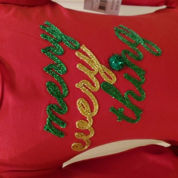 Girls Lilt Drop Waist MERRY EVERY Thing Christmas Dress Size XS S M L XL plai NW - Picture 2 of 4